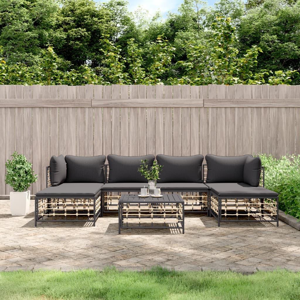 VidaXL Garten lounge set poly-rattan  