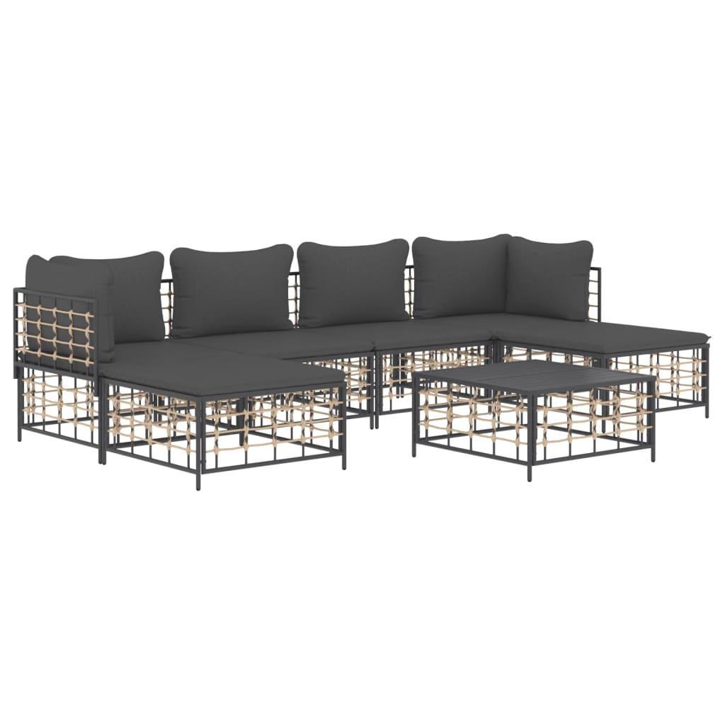 VidaXL Garten lounge set poly-rattan  