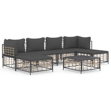 Garten lounge set poly-rattan