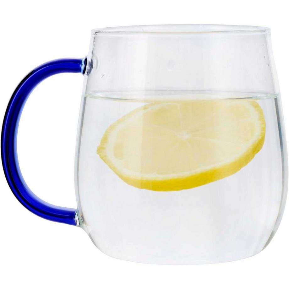 Uberstar Glastassen farbige Henkel 4er-Set  