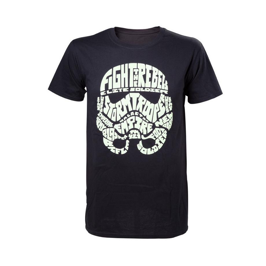 T-shirt - Star Wars - Blacklight Stormtrooper S