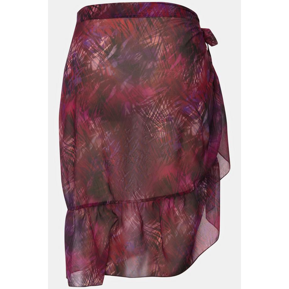 Ulla Popken Jupe Portefeuille Savane Ourlet Ruché Rubans à Nouer  