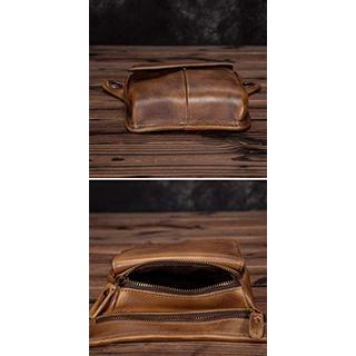 Only-bags.store Beinbeutel Hüfttasche aus echtem Leder  