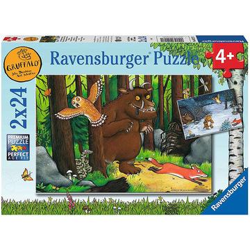 Ravensburger Kinderpuzzel 2x24 stukjes The Gruffalo