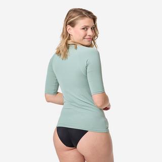 DECATHLON  Maglia protezione UV maniche corte surf 100 donna poliestere 