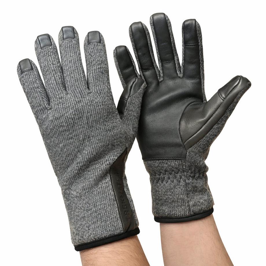 Trekmates  Gants en cuir imperméables en mélange de laine 