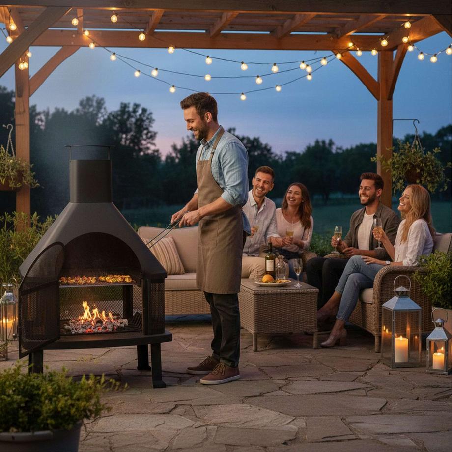 B2X Réchaud d'extérieur avec grill  