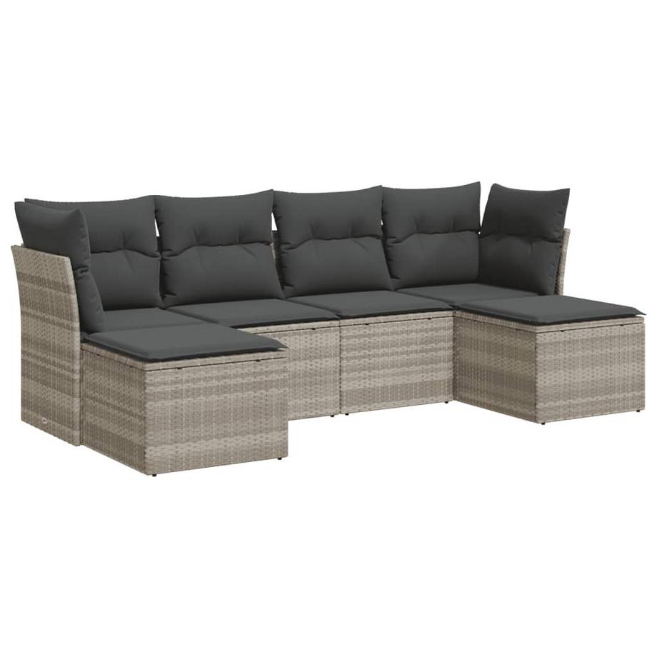 Gartensofa set poly-rattan