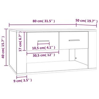 VidaXL Couchtisch holzwerkstoff  