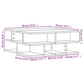 VidaXL Table basse bois d'ingénierie  