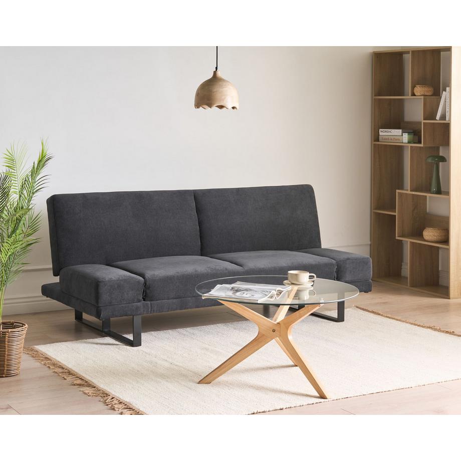 Beliani Schlafsofa aus Chenillegewebe  YORK  
