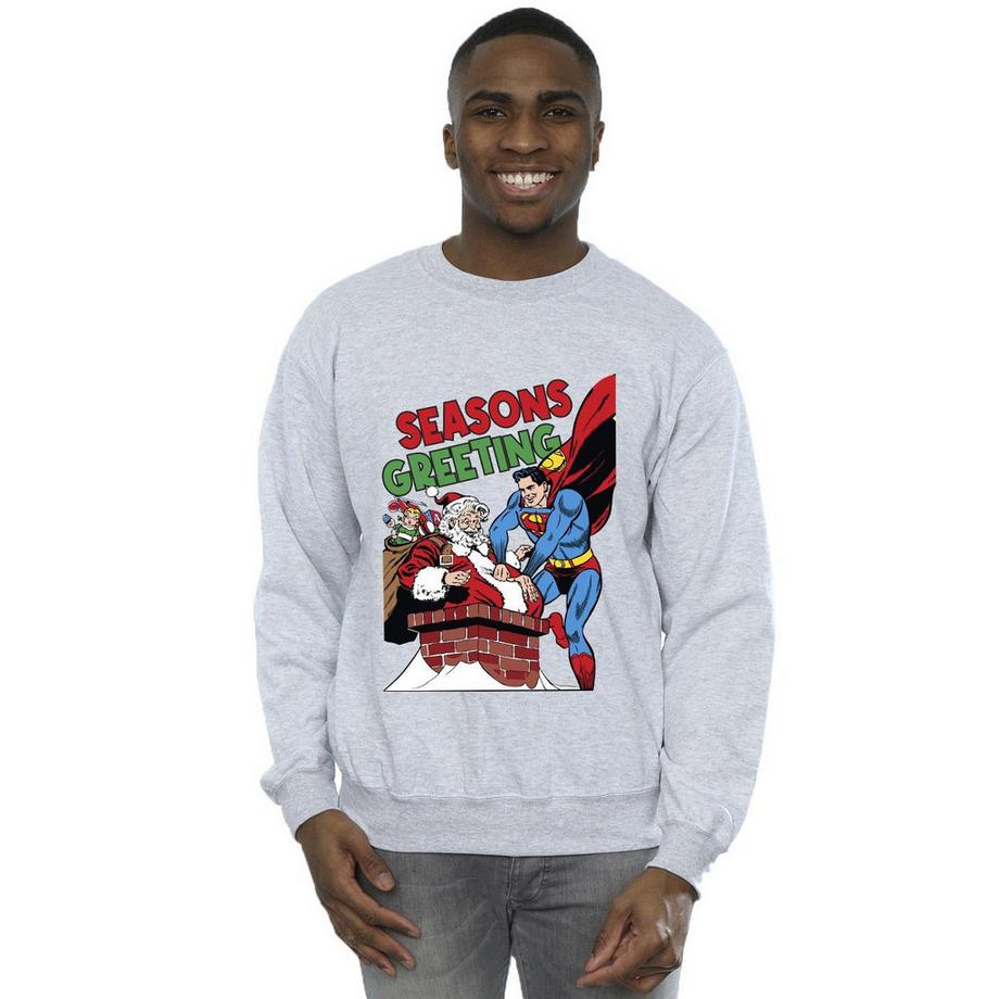 DC COMICS Superman Babbo Natale Felpa  