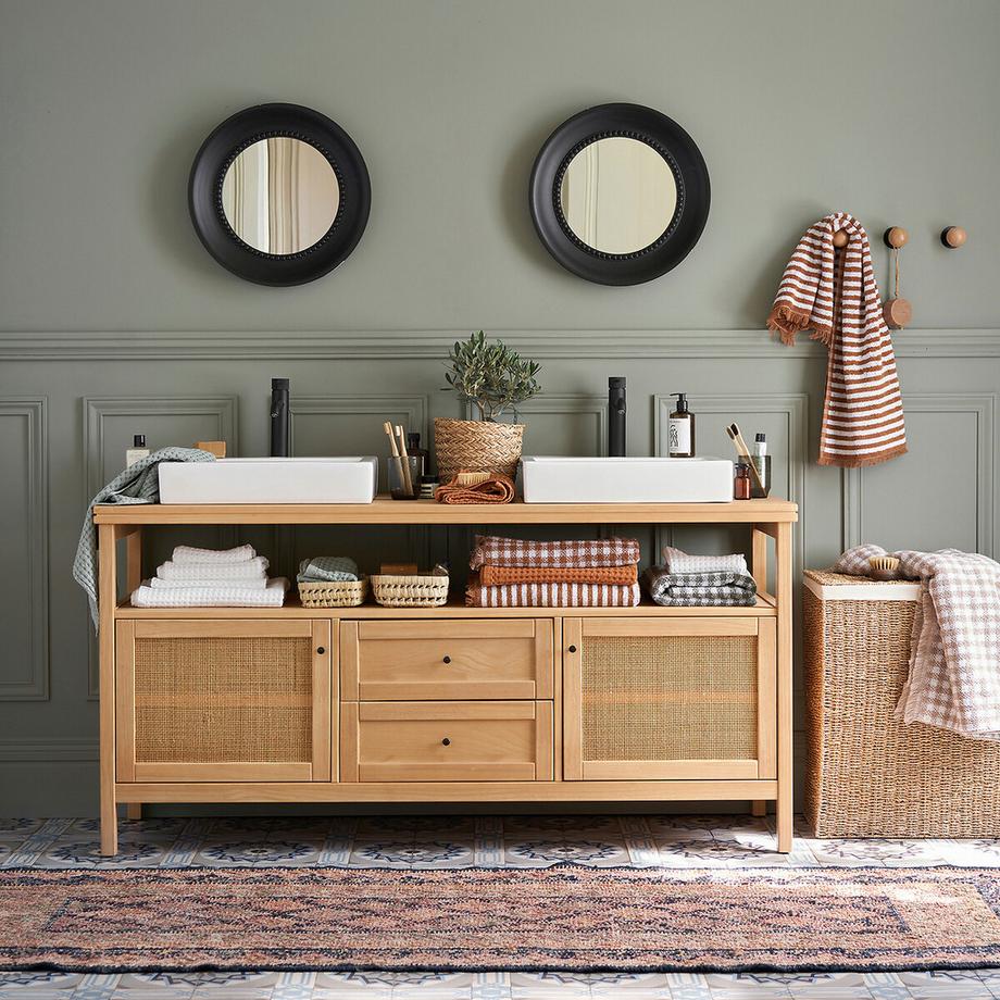 La Redoute Intérieurs Maxi-Badetuch Dinan mit Vichy-Karo  