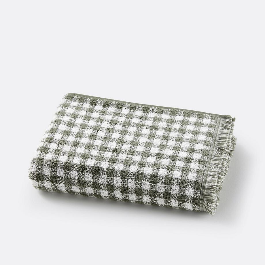 La Redoute Intérieurs Maxi-Badetuch Dinan mit Vichy-Karo  