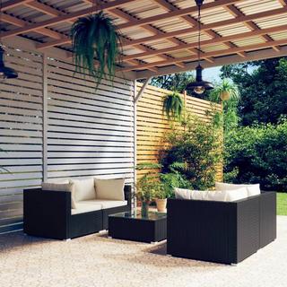 VidaXL set salotto da giardino Polirattan  