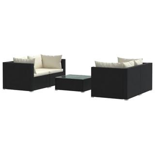 VidaXL set salotto da giardino Polirattan  