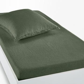 Drap housse enfant lin lavé