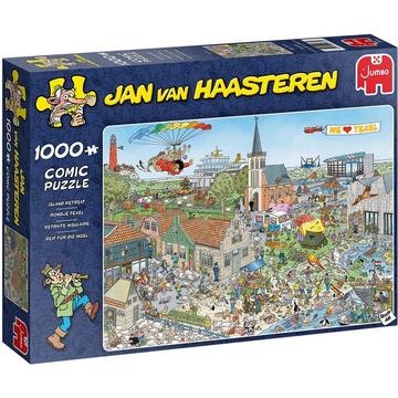 Jumbo 20036 Jan Van Haasteren-Reif für die Insel-1000 Teile Puzzlespiel, Mehrfarben