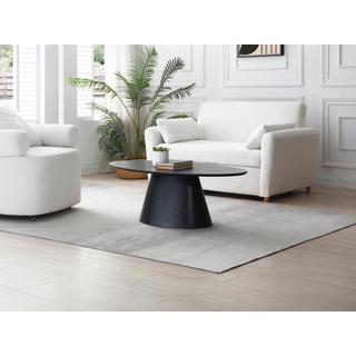 Vente-unique Table basse en MDF - Noir - ANTELADA  