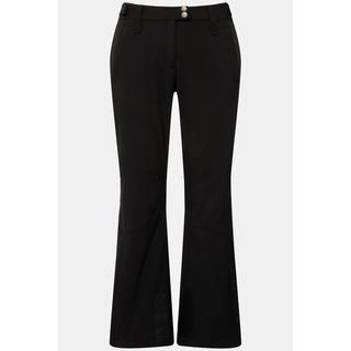 Ulla Popken Pantaloni Softshell idrorepellente con linguetta a strappo e paraneve  