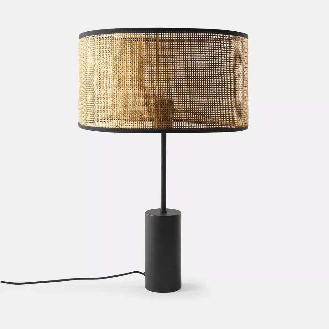 La Redoute Intérieurs – Tischlampe Cara, One Size, Schwarz