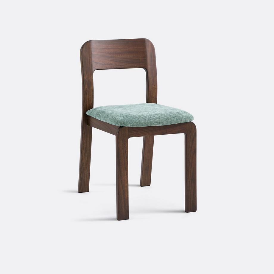 Polsterstuhl aus massiver Ulme Talet