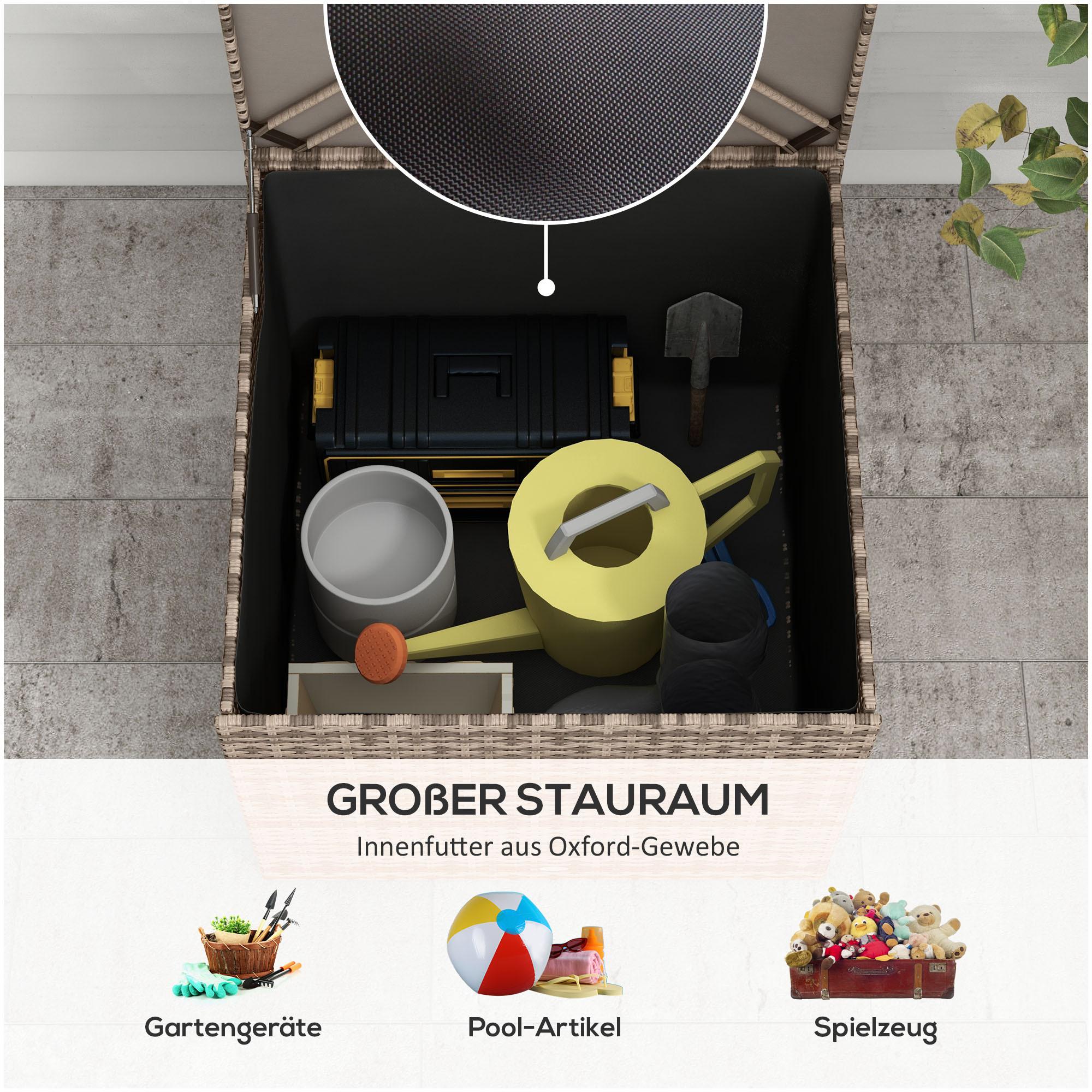 Outsunny Polyrattan Auflagenbox  