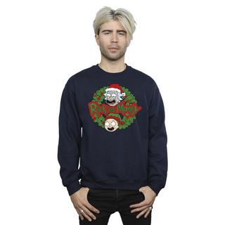 Rick And Morty Rick and Morty Weihnachtskranz Sweatshirt  