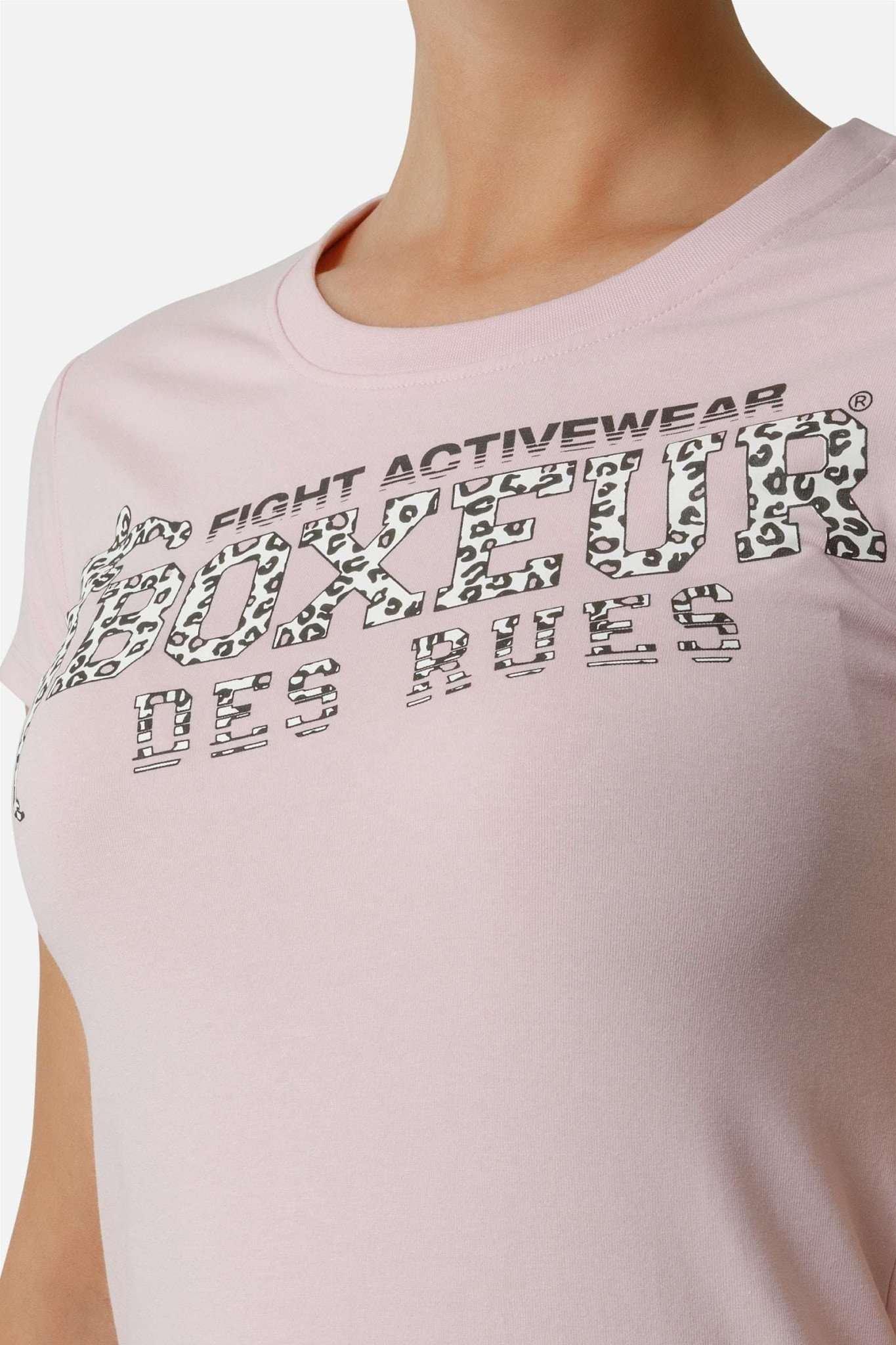 BOXEUR DES RUES T-Shirt Logo Avant Col Rond  