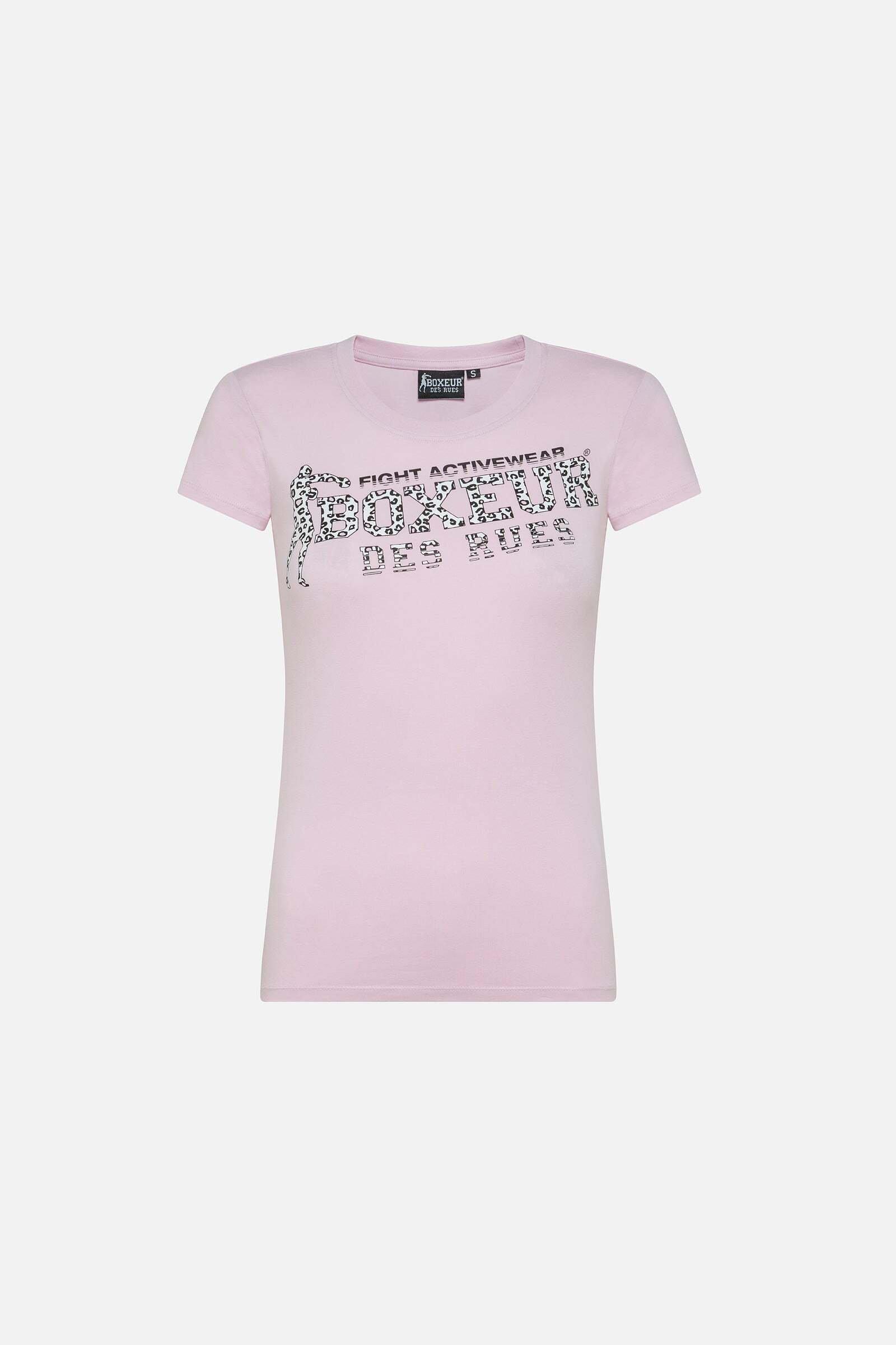 BOXEUR DES RUES  T-Shirt Front Logo Round Neck T-Shirt 