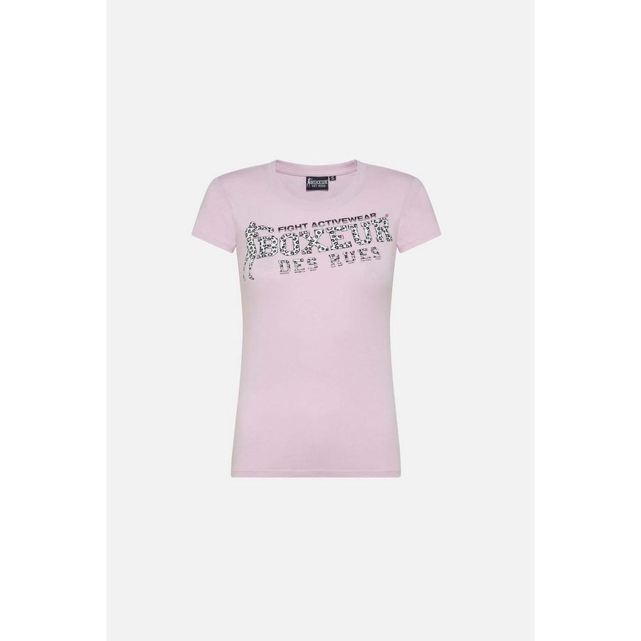 BOXEUR DES RUES Front Logo Rundhals T-Shirt  