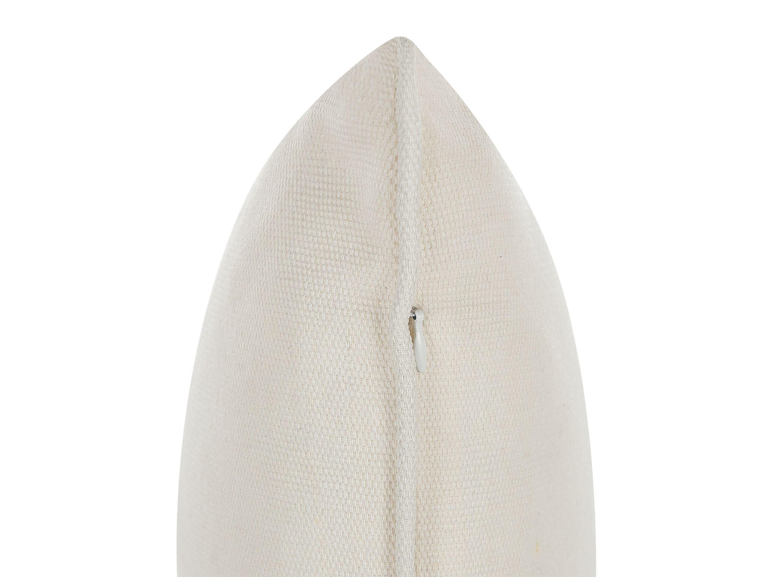 Beliani Dekokissen 2er Set aus Baumwolle Skandinavisch HELIOTROPE  