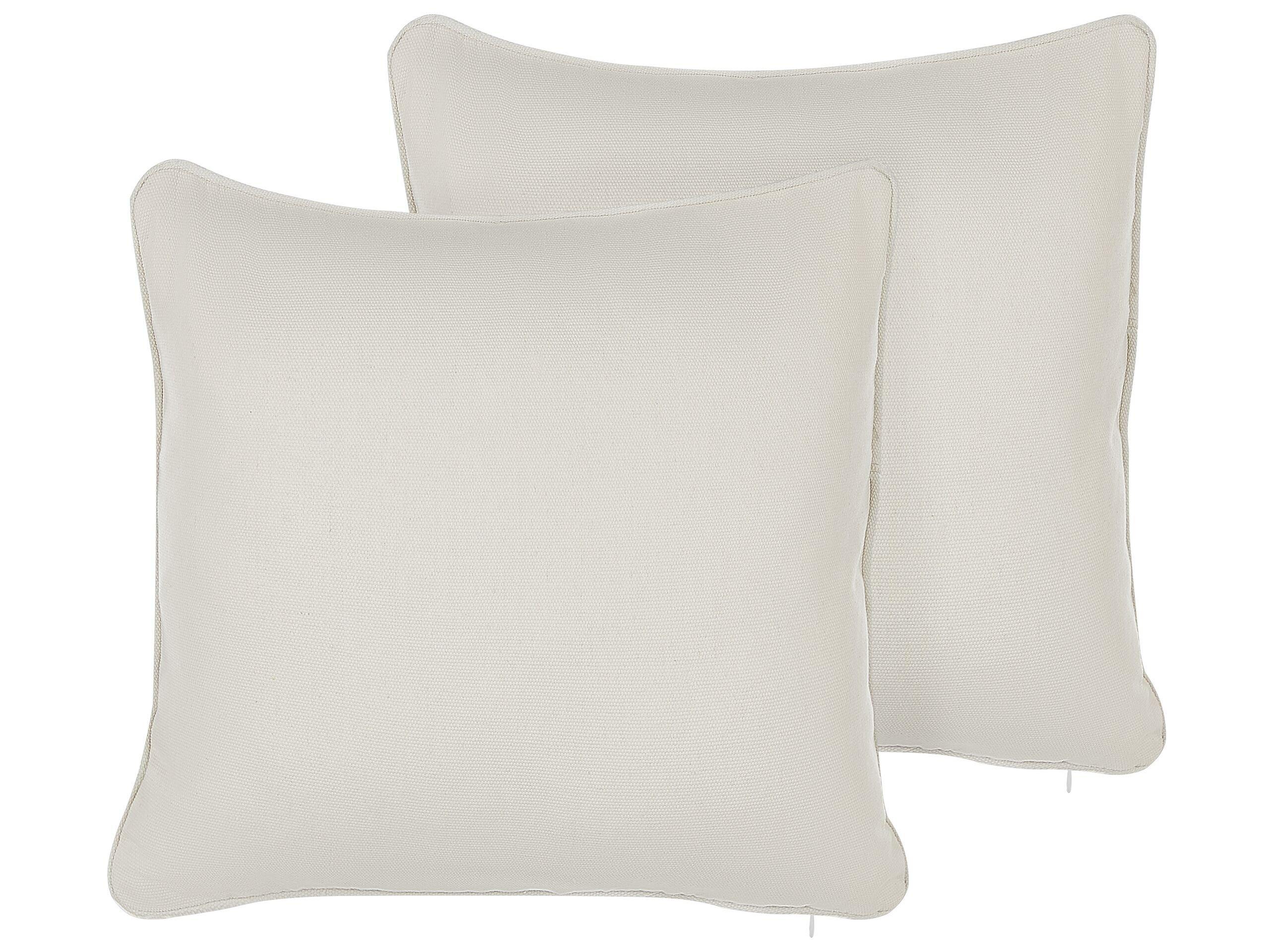 Beliani Lot de 2 coussins en Polyester Moderne HELIOTROPE  