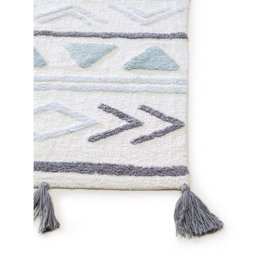 Benuta Waschbarer Kinderteppich Levi Blau  