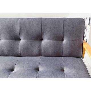 mutoni Canapé-lit 190x85x81cm gris foncé Tissu  