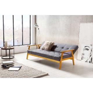 mutoni Canapé-lit 190x85x81cm gris foncé Tissu  