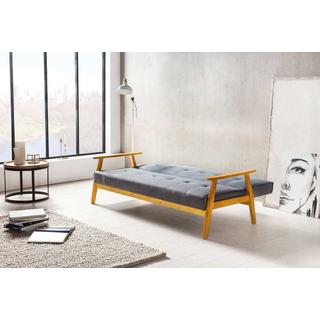 mutoni Canapé-lit 190x85x81cm gris foncé Tissu  