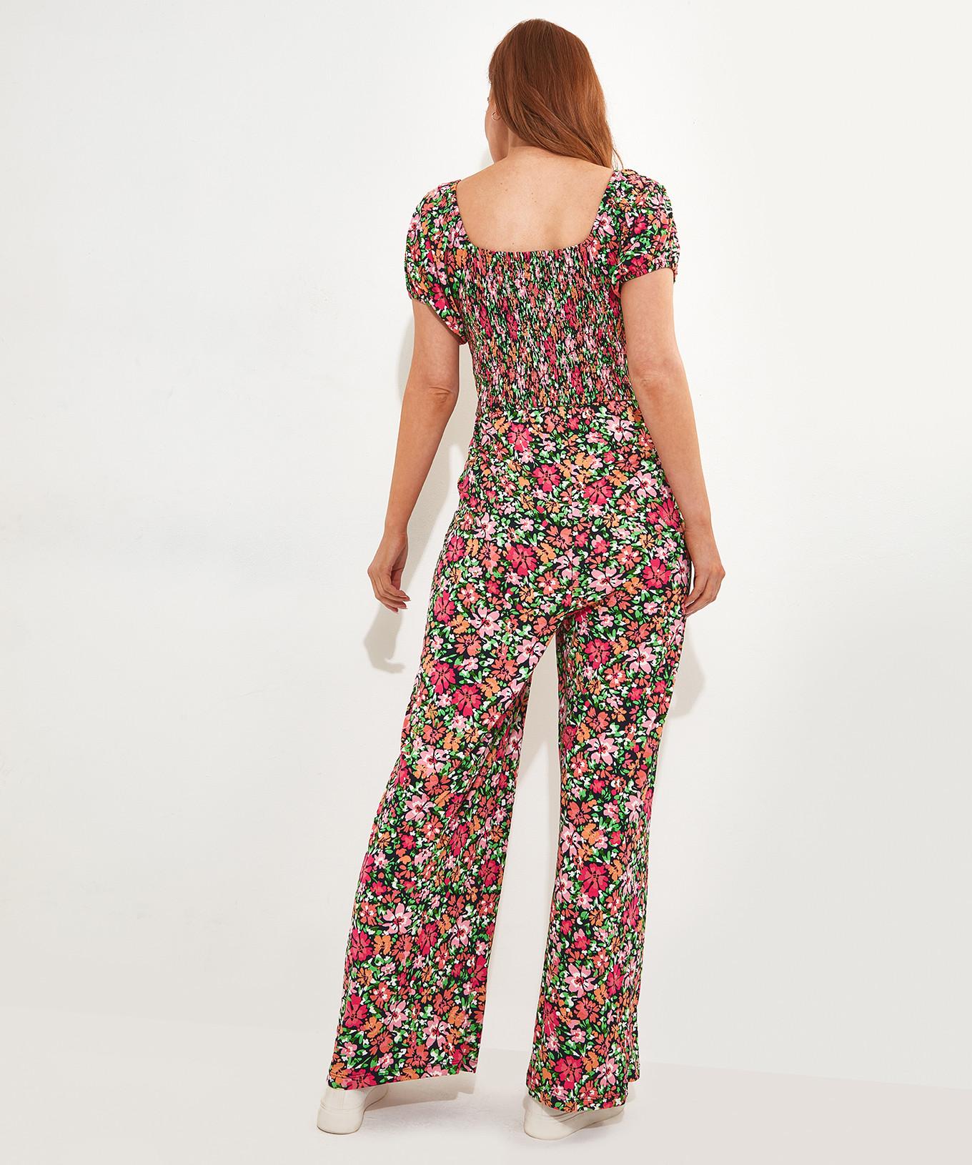 Joe Browns  Blumiger geraffter Jumpsuit mit weiten Beinen 