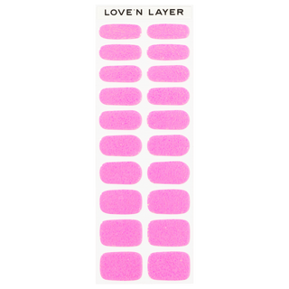 Lovenlayer  adesivi per unghie Autocollants pour ongles Square Sparkle Pink 