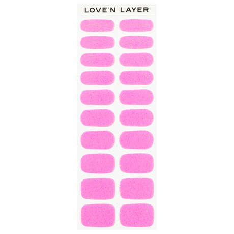 Lovenlayer  adesivi per unghie Autocollants pour ongles Square Sparkle Pink 