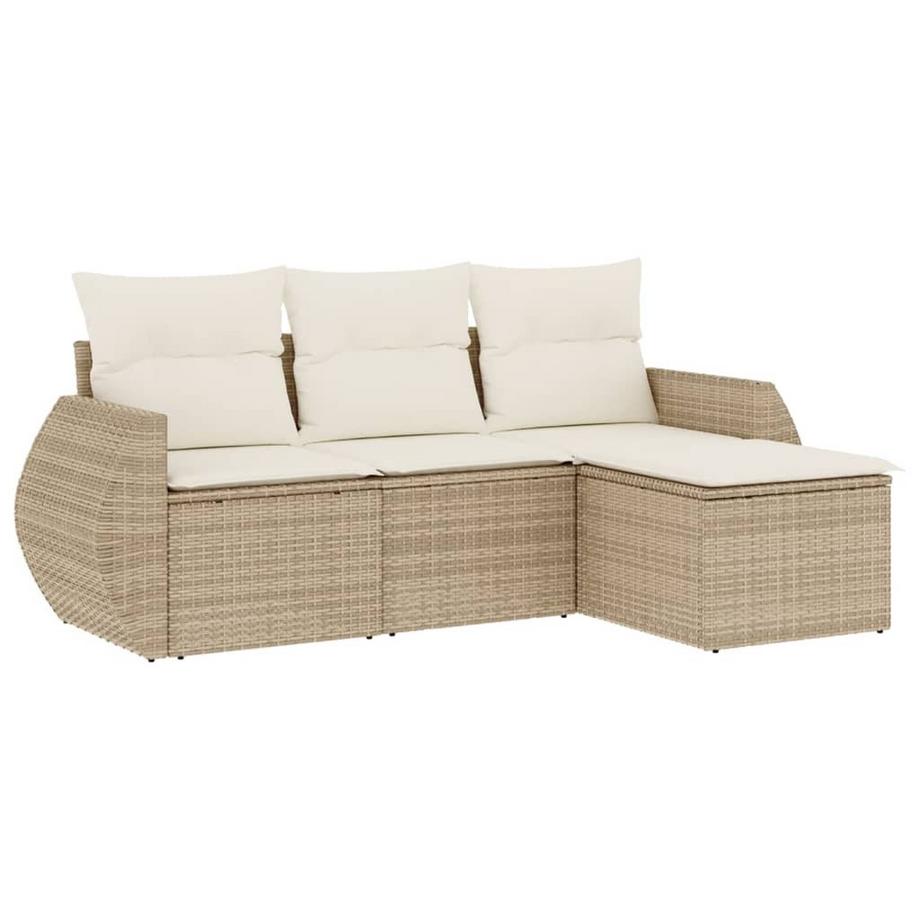 set divano da giardino Polirattan