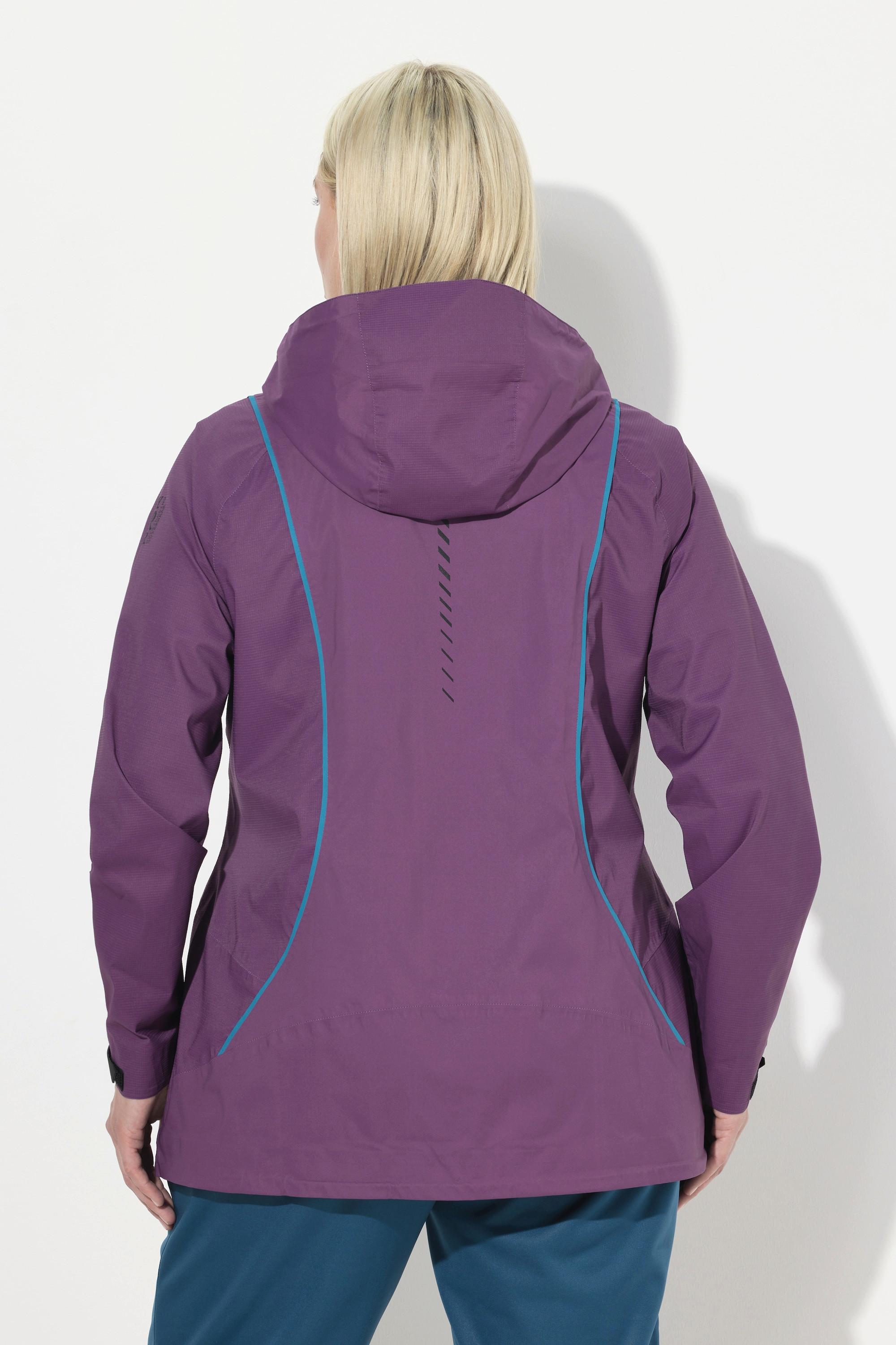 Ulla Popken  Funktionsjacke, wasserdicht, 2-Wege-Zipper, Reflektor 