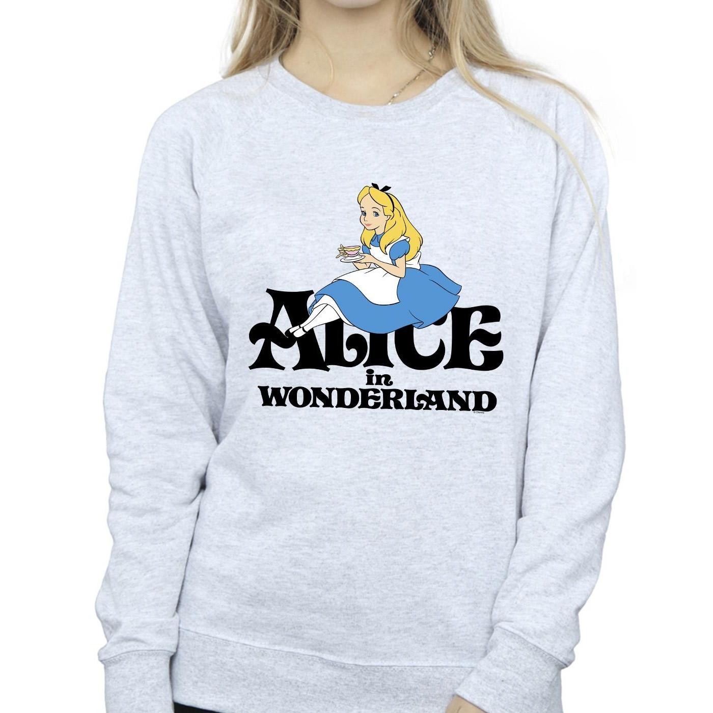 Disney  Alice In Wonderland Tea Drinker Sweatshirt 