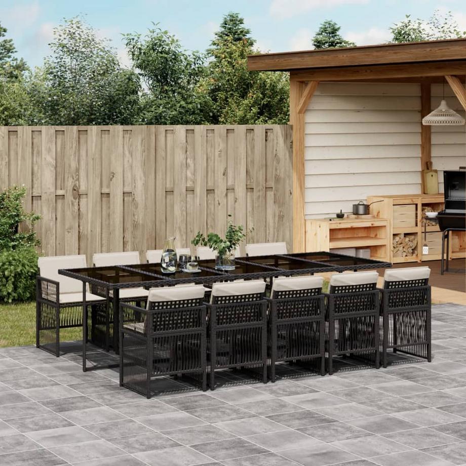 VidaXL set da pranzo da giardino Polirattan  