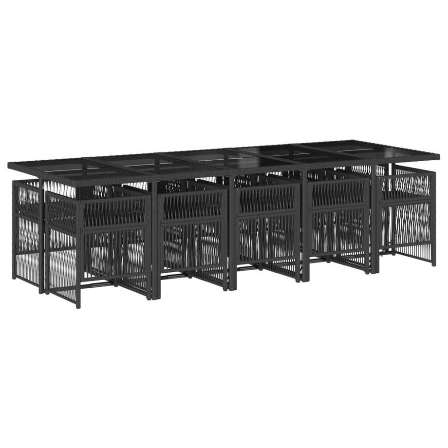 VidaXL set da pranzo da giardino Polirattan  
