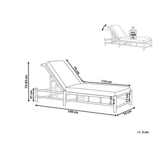 Beliani Liege aus Bambusholz Modern LIGURE  