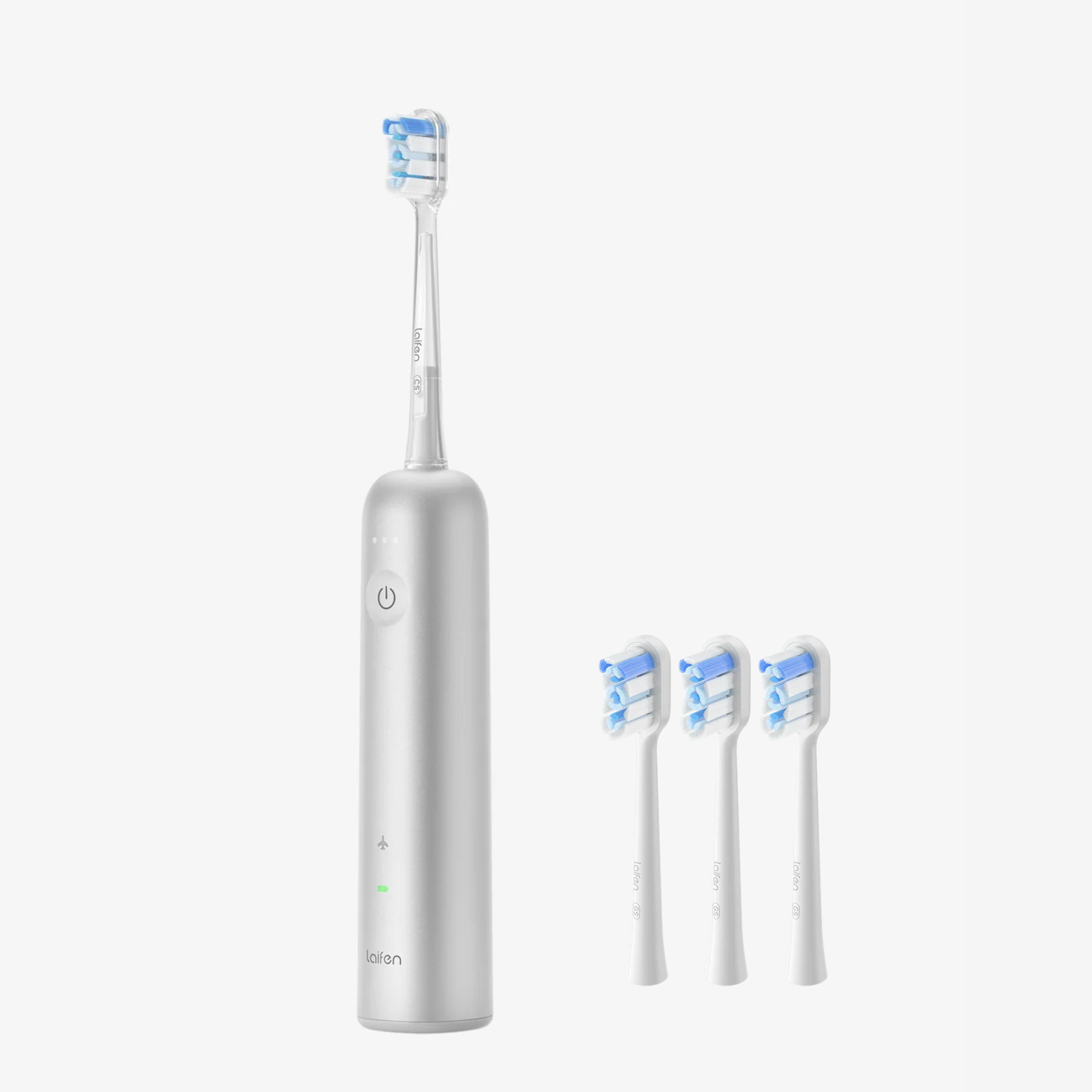 Laifen Brosse à dents électrique Wave + 3 têtes de rechange (Super-Clean)  