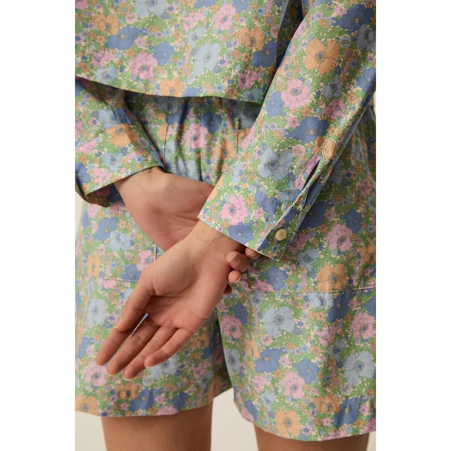 Des Petits Hauts Camicia Corta Tessuto Liberty  