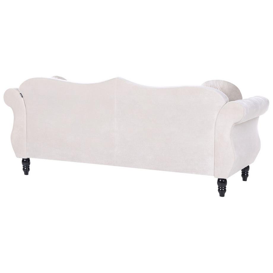 Beliani 3 Sitzer Sofa aus Samtstoff Glamourös SKIEN  