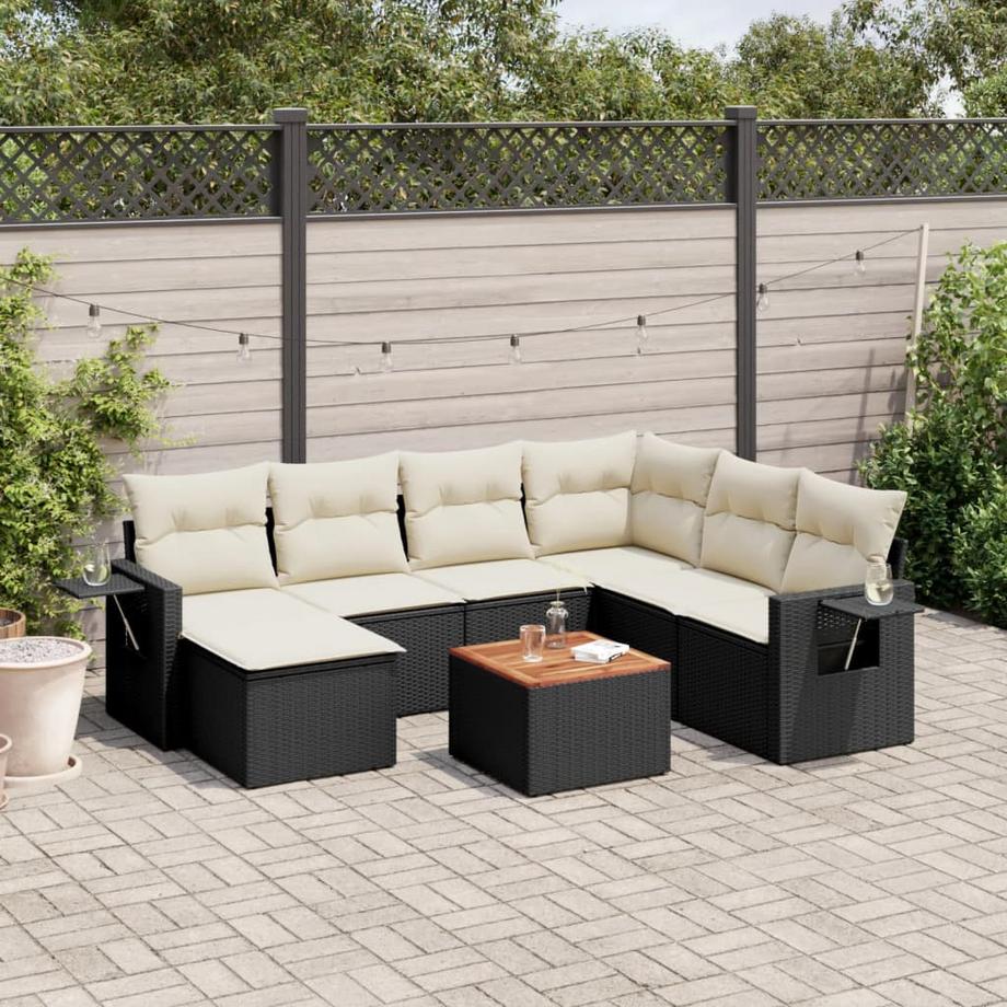 VidaXL set divano da giardino Polirattan  